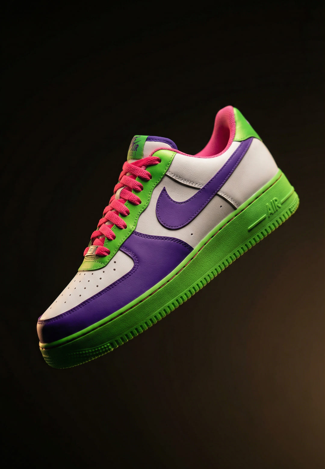 Динамичный ракурс Nike Air Force Splash