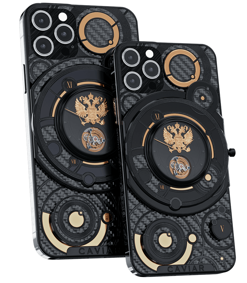 Ко Дню России Caviar выпустила люксовую коллекцию iPhone 12 Pro c двухглавым орлом из золота и титана
