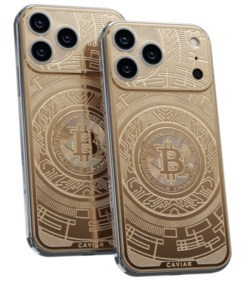 Кастом iPhone 17 Pro/Pro Max Биткоин 24K