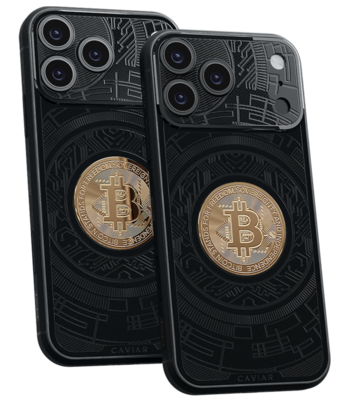 Кастом iPhone 17 Pro/Pro Max Черный Биткоин
