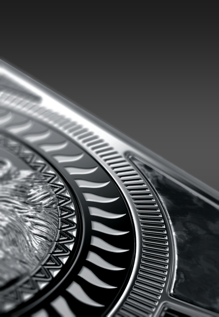 Узор из эмали Волк