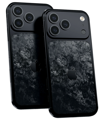 Легкий Кастом iPhone 17 Pro/Pro Max  Чёрное Яблоко