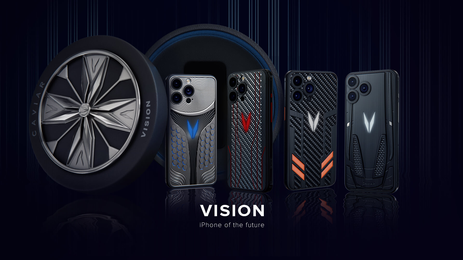 Caviar представил Vision - первую коллекцию iPhone 15 - свое видение iPhone будущего, вдохновленное концепт-карами.