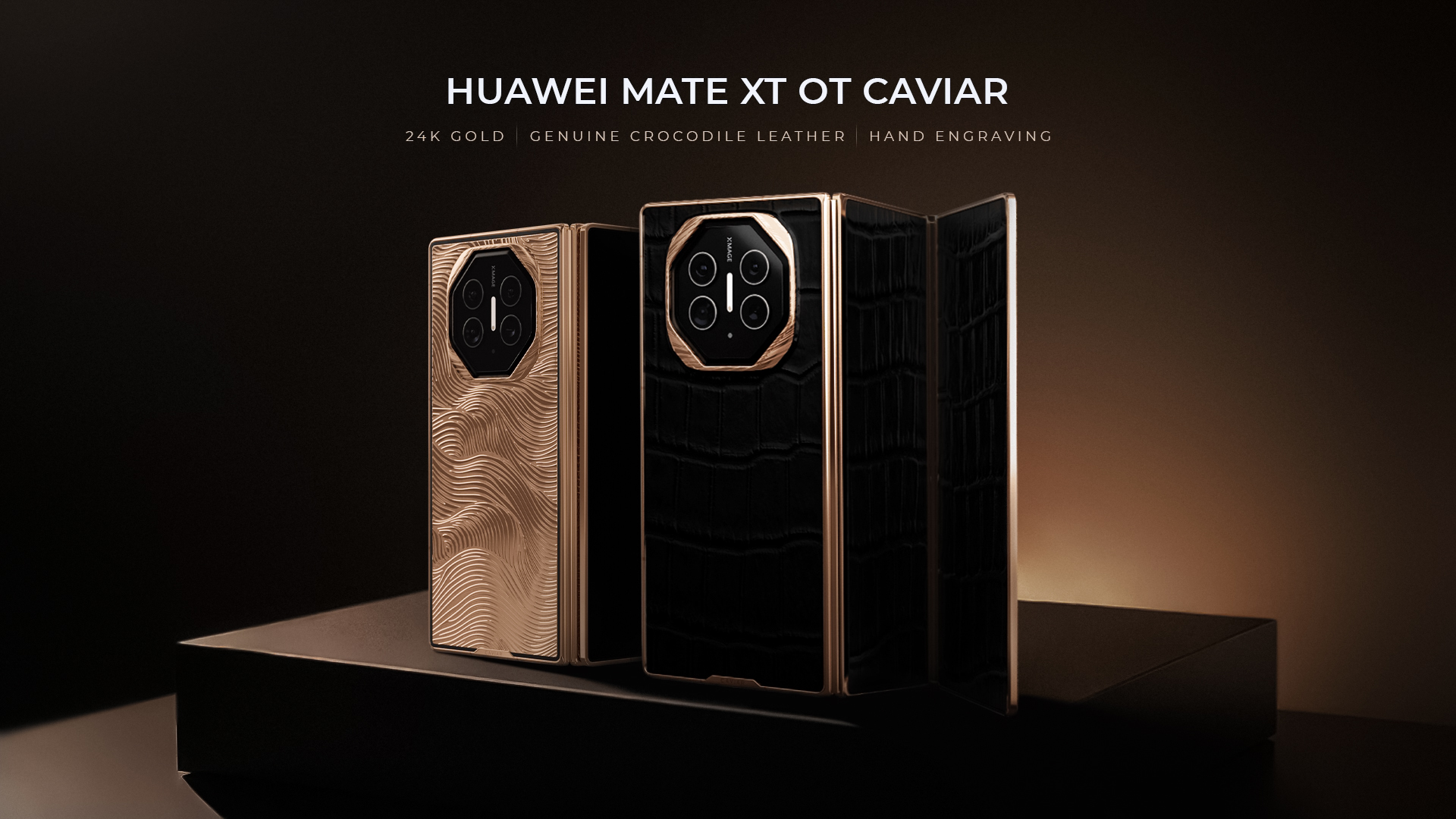 Caviar выпустил первый в мире кастомный складной Huawei Mate XT с тремя экранами